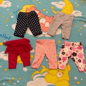 Bundle Of 5 NewBorn Pants
